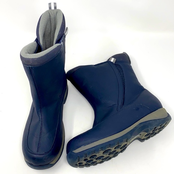 Lands Ends Youth Black Boots 30586 4M